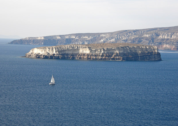 Aspronisi island Santorini Aspronisi island Santorini