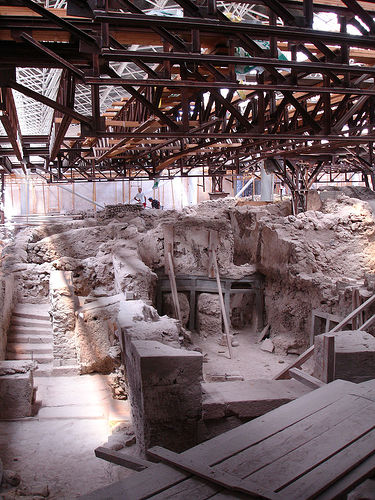 Akrotiri Santorini  excavations
