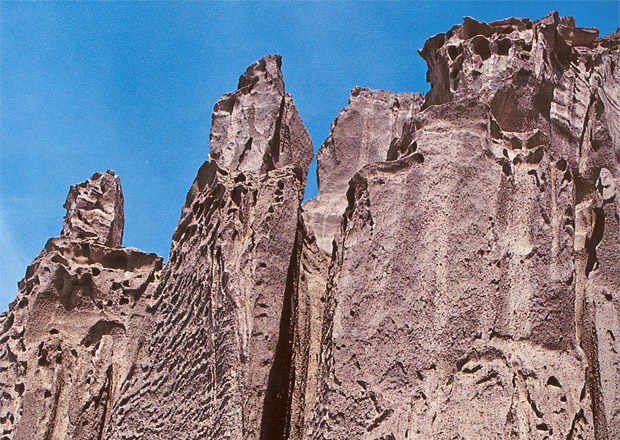 Santorini volcano pumice